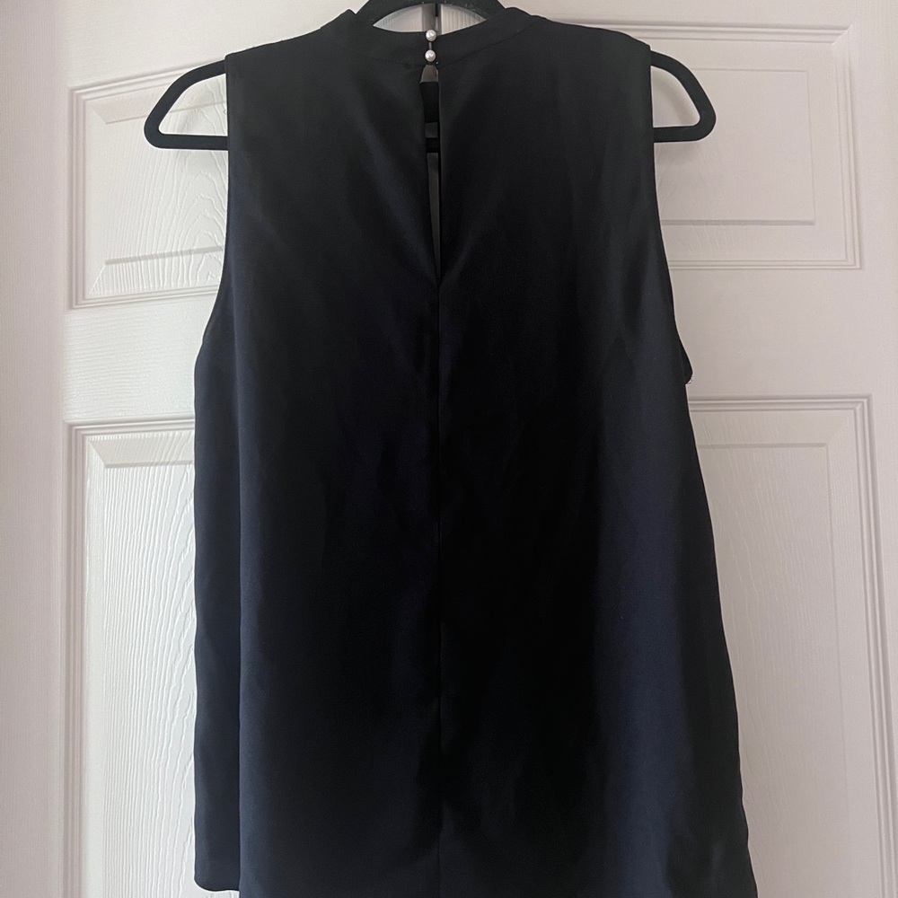 River island black sleeveless top